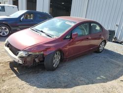 Salvage cars for sale at Jacksonville, FL auction: 2009 Honda Civic LX