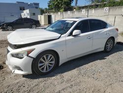 Salvage cars for sale at Opa Locka, FL auction: 2015 Infiniti Q50 Base