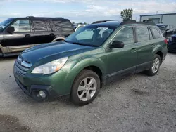 Salvage cars for sale at Kansas City, KS auction: 2014 Subaru Outback 2.5I