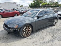 Salvage cars for sale from Copart Opa Locka, FL: 2019 Audi A6 Prestige