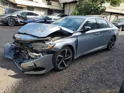 Salvage cars for sale at Kapolei, HI auction: 2021 Honda Accord Sport SE