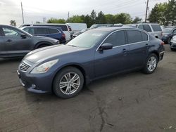 Salvage cars for sale from Copart Denver, CO: 2011 Infiniti G37