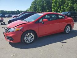 Salvage cars for sale at Glassboro, NJ auction: 2015 Honda Civic LX