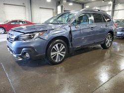 Salvage cars for sale from Copart Ham Lake, MN: 2018 Subaru Outback 3.6R Limited