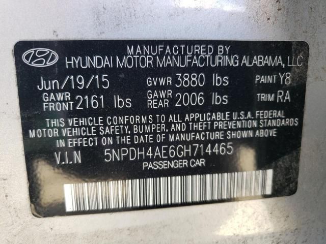 2016 Hyundai Elantra SE