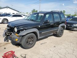 Salvage cars for sale at Pekin, IL auction: 2007 Jeep Liberty Sport