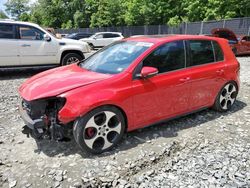 Salvage cars for sale at Waldorf, MD auction: 2012 Volkswagen GTI