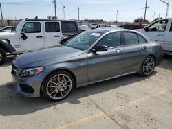 Salvage cars for sale at Los Angeles, CA auction: 2018 Mercedes-Benz C 43 4matic AMG