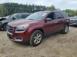 Salvage cars for sale at North Billerica, MA auction: 2015 GMC Acadia SLE