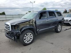 Salvage cars for sale at Littleton, CO auction: 2012 Toyota Sequoia Platinum
