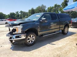 Salvage cars for sale at Ocala, FL auction: 2018 Ford F150 Super Cab