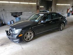 Salvage cars for sale at Angola, NY auction: 2013 Mercedes-Benz C 300 4matic