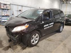 Salvage cars for sale at Milwaukee, WI auction: 2020 Toyota Sienna LE