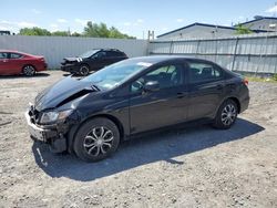 Salvage cars for sale from Copart Albany, NY: 2013 Honda Civic LX