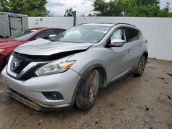 Salvage cars for sale at Bridgeton, MO auction: 2017 Nissan Murano S