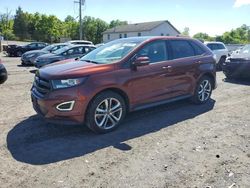 Salvage cars for sale at York Haven, PA auction: 2015 Ford Edge Sport