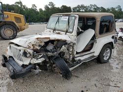 Salvage cars for sale at Houston, TX auction: 2000 Jeep Wrangler / TJ Sahara