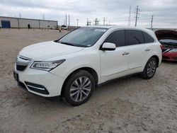 Salvage cars for sale from Copart Haslet, TX: 2015 Acura MDX Technology