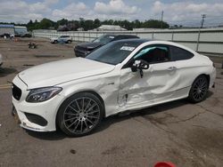 Salvage cars for sale at Pennsburg, PA auction: 2017 Mercedes-Benz C 43 4matic AMG