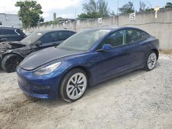 Vehiculos salvage en venta de Copart Opa Locka, FL: 2022 Tesla Model 3