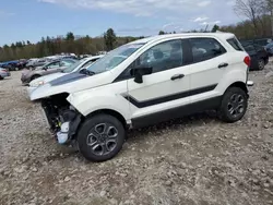 Salvage cars for sale from Copart Candia, NH: 2022 Ford Ecosport S
