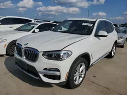 Salvage cars for sale at Grand Prairie, TX auction: 2019 BMW X3 SDRIVE30I
