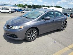 Salvage cars for sale at Pennsburg, PA auction: 2015 Honda Civic EXL