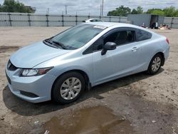 Salvage cars for sale from Copart Newton, AL: 2012 Honda Civic LX