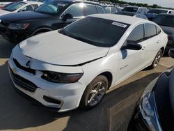 Salvage cars for sale at Wilmer, TX auction: 2016 Chevrolet Malibu LS