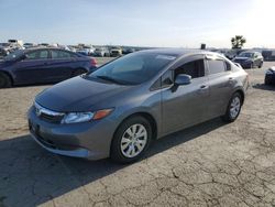 Salvage cars for sale from Copart Martinez, CA: 2012 Honda Civic LX