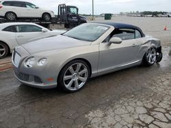 Salvage cars for sale at auction: 2012 Bentley Continental GTC