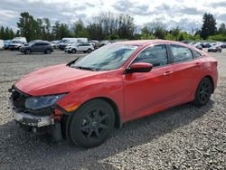 Salvage cars for sale from Copart Portland, OR: 2019 Honda Civic LX