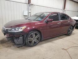 Salvage cars for sale from Copart Pennsburg, PA: 2016 Honda Accord Sport