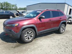 Jeep Cherokee salvage cars for sale: 2019 Jeep Cherokee Trailhawk