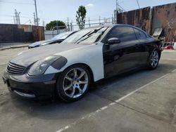 Salvage cars for sale at Wilmington, CA auction: 2003 Infiniti G35