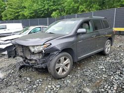Salvage cars for sale at Waldorf, MD auction: 2012 Toyota Highlander Limited
