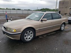 Salvage cars for sale from Copart Fredericksburg, VA: 2001 BMW 740 IL