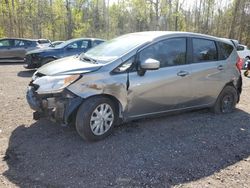 Vehiculos salvage en venta de Copart Bowmanville, ON: 2015 Nissan Versa Note S