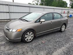 Salvage cars for sale at Gastonia, NC auction: 2007 Honda Civic LX