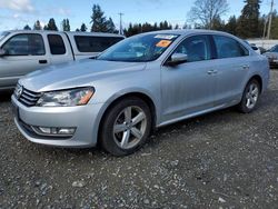 Salvage cars for sale from Copart Graham, WA: 2015 Volkswagen Passat S