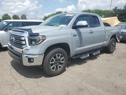 Toyota Tundra Double cab Limited salvage cars for sale: 2021 Toyota Tundra Double Cab Limited