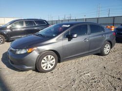 Salvage cars for sale at auction: 2012 Honda Civic LX