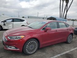 Salvage cars for sale at Van Nuys, CA auction: 2017 Ford Fusion Titanium