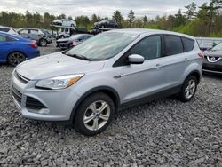 Salvage cars for sale at Windham, ME auction: 2016 Ford Escape SE