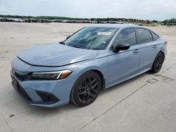 Salvage cars for sale at Grand Prairie, TX auction: 2022 Honda Civic Sport