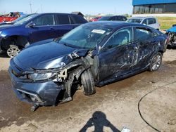 Salvage cars for sale at Woodhaven, MI auction: 2019 Honda Civic EX