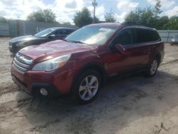 Salvage cars for sale from Copart Midway, FL: 2013 Subaru Outback 2.5I Premium