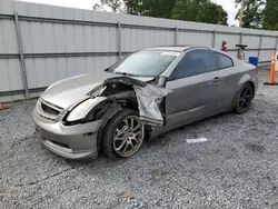 Salvage cars for sale from Copart Gastonia, NC: 2006 Infiniti G35