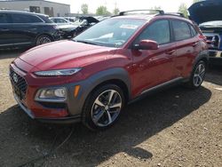 Salvage cars for sale at Elgin, IL auction: 2021 Hyundai Kona Ultimate