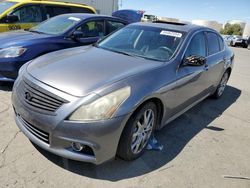 Salvage cars for sale at Martinez, CA auction: 2012 Infiniti G37 Base